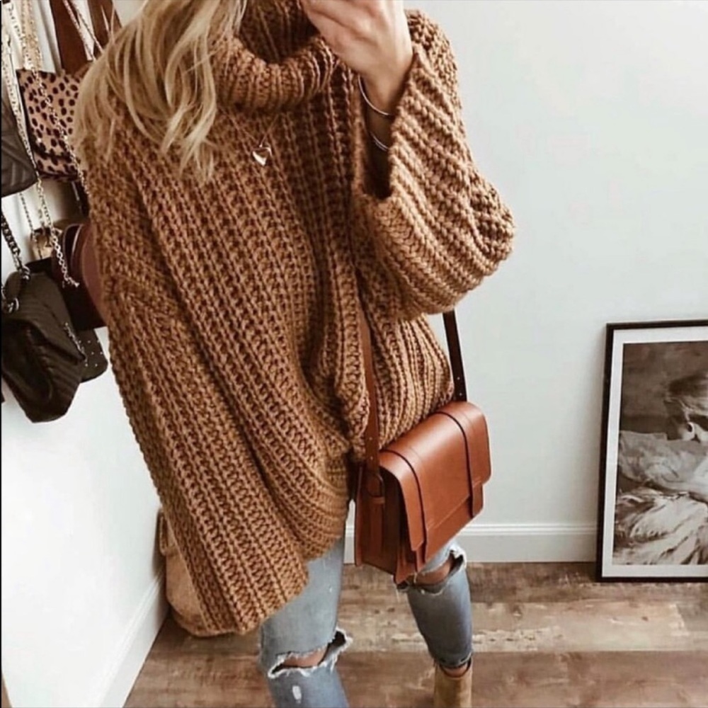 Zara Camel oversized sweater - Picture 14 of 14